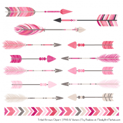 Pink Tribal Arrows Clipart