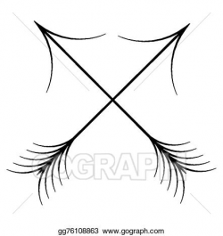 Vector Stock - Cross arrows. Clipart Illustration gg76108863 - GoGraph