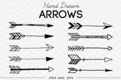 Arrows Clipart Vector Arrows Clip Art Tribal Digital Arrows Aztec ...