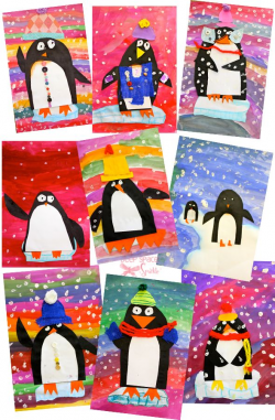 Penguin Art Project | Penguins, Artsy and Decorating