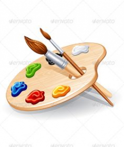 Elementary School Clip Art | paint-palette-clip-art | Illustration ...