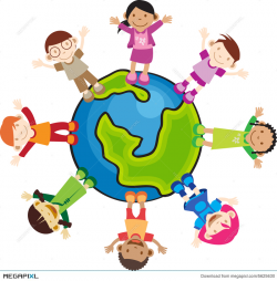 Multi Culture Children Illustration 5625630 - Megapixl
