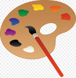 Palette Oil paint Painting Clip art - Cartoon Painting Cliparts png ...