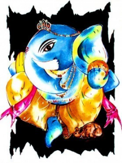 Lord Ganesha Oil Painting at Rs 2450 /no(s) | Gt Road | Amritsar ...