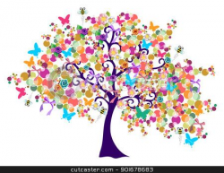 Spring Tree Clip Art | spring time tree stock vector clipart ...