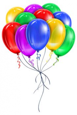 Transparent Balloons with Confetti Clipart | PNG Balloons ...