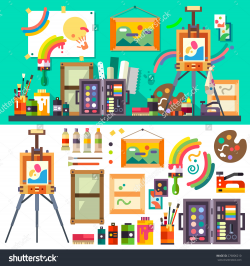 Art studio interior with all | Clipart Panda - Free Clipart Images