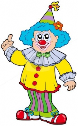 funny clown pictures | Funny smiling clown stock vector clipart ...