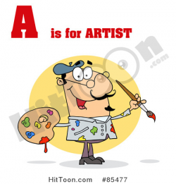 A Is For Artist Clipart #1 - Royalty Free Stock Illustrations ...