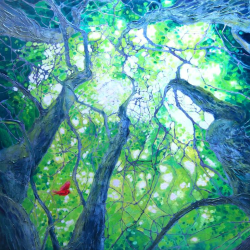 Forest Landscape Art Art Artist Gill Painting Large Original Oil ...