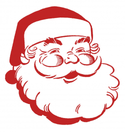 Retro Christmas Clip Art - Jolly Santa | Retro christmas, Graphics ...