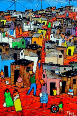 19 best squatter camp art images on Pinterest | Africa art, African ...