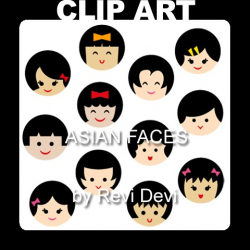 Asian Face Clipart
