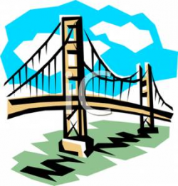 Golden Gate Bridge - Royalty Free Clipart Picture