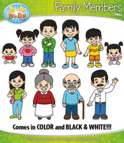 Asian Family Characters Clipart {Zip-A-Dee-Doo-Dah Designs} | TpT