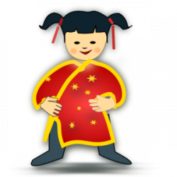 Chinese Girl Clip Art at Clker.com - vector clip art online, royalty ...