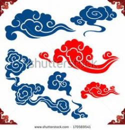 chinese-style-cloud-illustration-two-different-styles-39315140.jpg ...