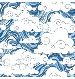 Vintage cloud chinese seamless pattern vector 1156398 - by ...