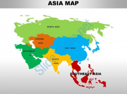 South East Asia Continents PowerPoint maps | PowerPoint Slide ...