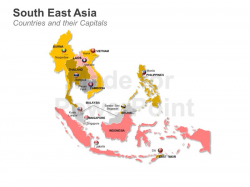 South East Asia Ma p - Editable PowerPoint Slides