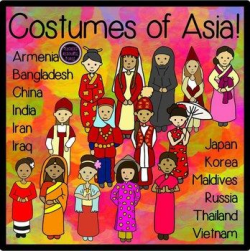 Asian costumes Clip Art | Clip art, Asia and Costumes