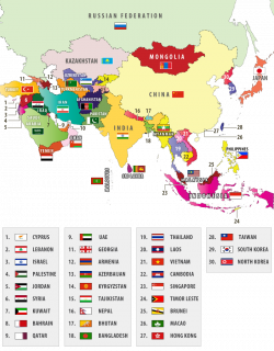 Take a look at this cool visual representation of Asian countries ...