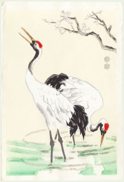 japanese cranes | Tattoos;; III | Pinterest | Japanese, Paintings ...