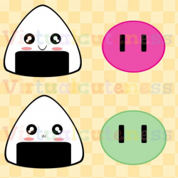 Japanese Sweets Clipart - Asian Clipart - Rice Balls, Dango, Onigiri ...