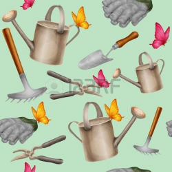 Watering Can clipart farmer tool - Pencil and in color watering can ...