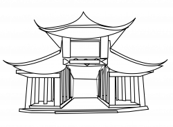 28+ Collection of Asian Architecture Drawing | High quality, free ...