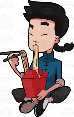 A Kung Fu Man Taking A Break To Eat Noodles | Kung fu and Noodle