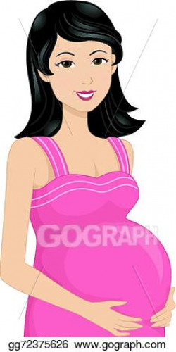 Vector Stock - Pregnant asian. Clipart Illustration gg72375626 - GoGraph