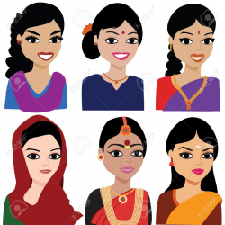Asian clipart indian - Pencil and in color asian clipart indian