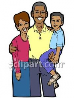 African American Siblings Clipart