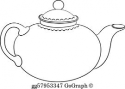 EPS Vector - Tea teapot cup asian oriental. Stock Clipart ...