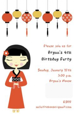 Think Chinese for your next birthday bash - Birthday Party Ideas ...