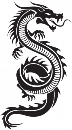 Chinese Dragon Silhouette PNG Clip Art | icon | Pinterest | Dragon ...