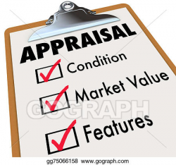 Stock Illustration - Appraisal words checklist clipboard ...