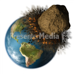 Earth Hit By Asteroid - Presentation Clipart - Great Clipart for ...