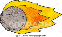 Vector Art - Cartoon meteorite. EPS clipart gg101726753 - GoGraph