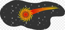 Comet Clip art - fireball png download - 2400*1119 - Free ...