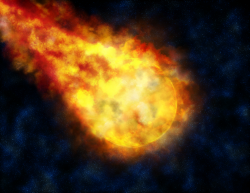 Images of The Flaming Asteroid Hitting Earth - #SpaceHero