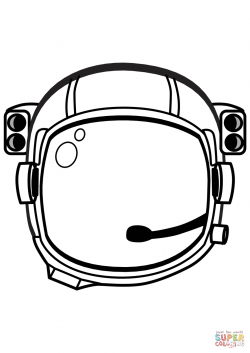 Astronaut Helmet coloring page | Free Printable Coloring Pages