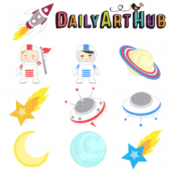 Astronaut Clip Art Set – Daily Art Hub – Free Clip Art Everyday