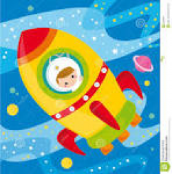 Illustration Of Baby Astronaut With Puppy Clip Art - ClipartUse