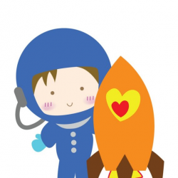 Astronaut clipart baby - Pencil and in color astronaut clipart baby