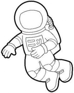 astronaut clipart black and white 7 | Clipart Station
