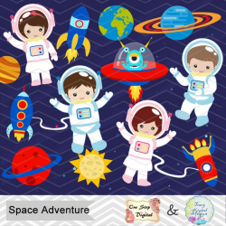 Digital Astronaut Clipart, Boy Astronaut Clip Art, Girl Astronaut Clipart,  Space Clip Art, Space Astronaut ClipArt, Space Kid Clipart 0246