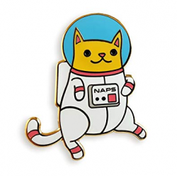Amazon.com: Pinsanity Astro Cat Enamel Lapel Pin: Jewelry