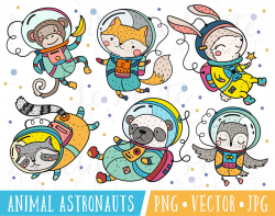Cute Astronaut Clipart Images Animal Astronauts Clipart Cute